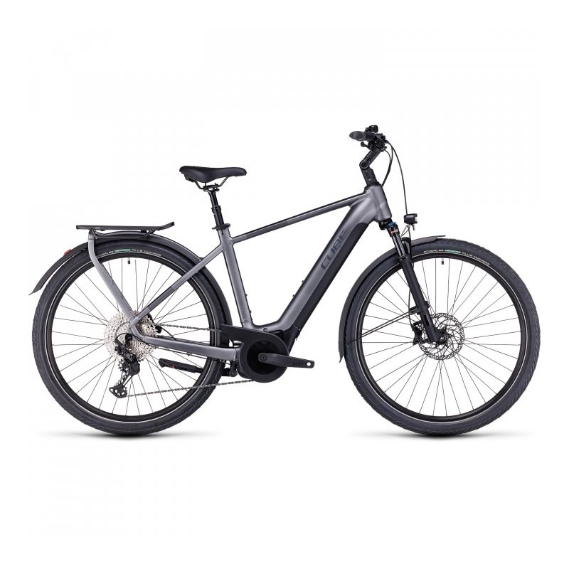 CUBE Bicicleta Eléctrica Trekking - TOURING HYBRID EXC 625 - 2023 - grey / metal