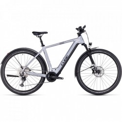 CUBE Bicicleta Eléctrica - NURIDE HYBRID EXC 750 Allroad - 2023 - polarsilver / black