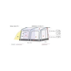 Toldo para autocaravana Westfield Vega 375