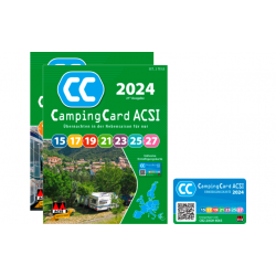 001 Guía de camping ACSI CampingCard 2024 con tarjeta de descuento