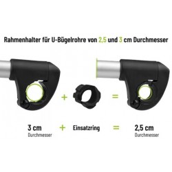 050 EUFAB Correa marco soporte corto Ø 25+30mm