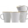 168 imex - Linea Line - taza con asa - dorado - 350 ml - 4 piezas