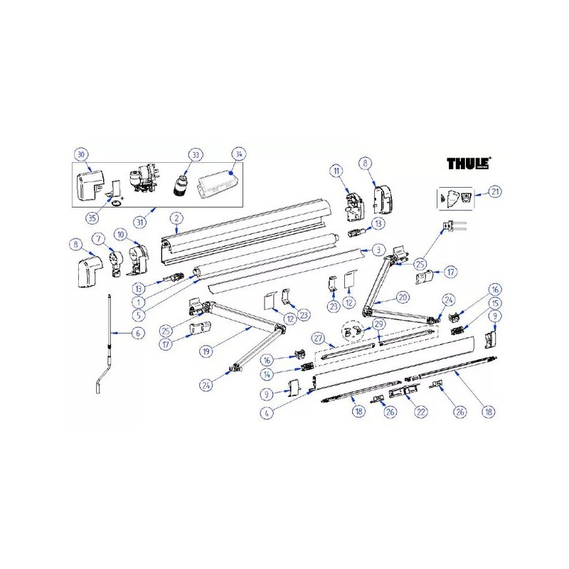 211 Accesorio de manivela de emergencia Thule