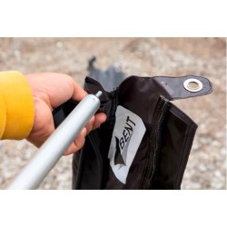 372 Varilla de tensión de aluminio doblada ajustable.